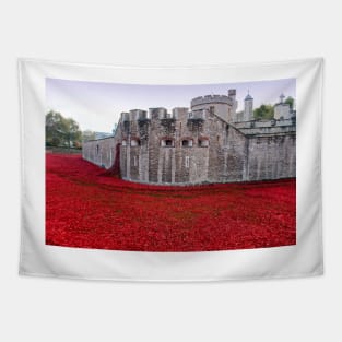 Tower of London Red Poppy Tapestry