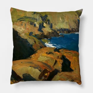 High Resolution Edward Hopper Blackhead Monhegan 1916 Pillow