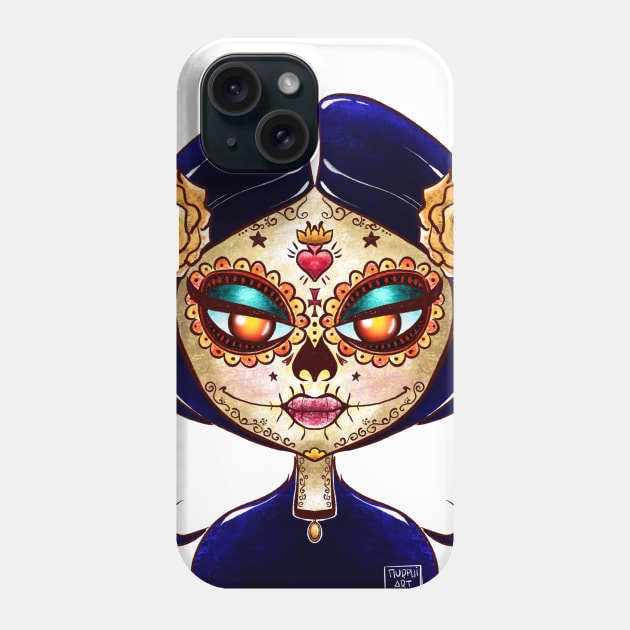 La Muerte Calavera Phone Case by MurphiArt