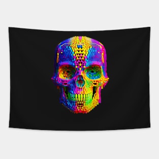 Neon Skull Tapestry