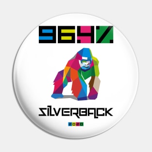 96.4% Silverback Geometric colour gym apparel Pin