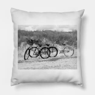 Bikes On The Beach Pillow