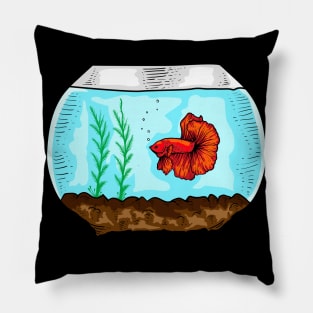 Betta Fish Aquarium Aquarist Pillow