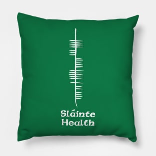 Ogham Slainte Pillow