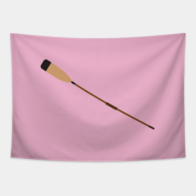 Pink Rowing Oar Tapestry by College Mascot Designs
