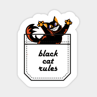 BLACK CAT RULES Magnet