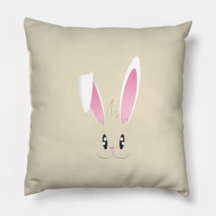 HAPPY RABBIT FACE Pillow