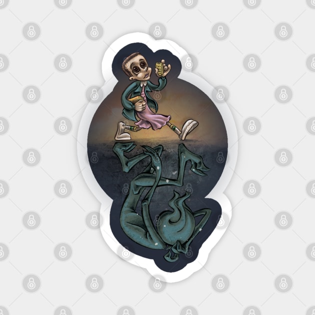 Feeling upsidedown Magnet by majanation