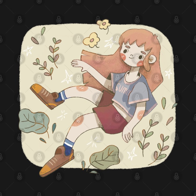 Floating girl _01 by Mollyluo.draws