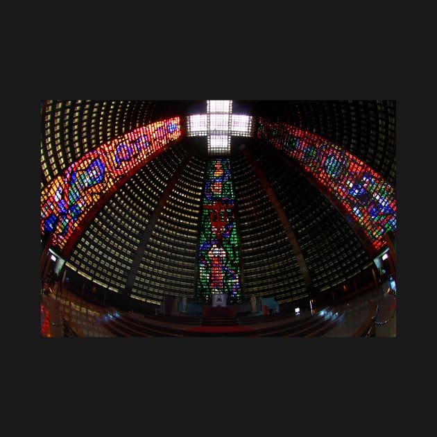 Cathedral Interior, Rio de Janeiro, Brazil by Carole-Anne