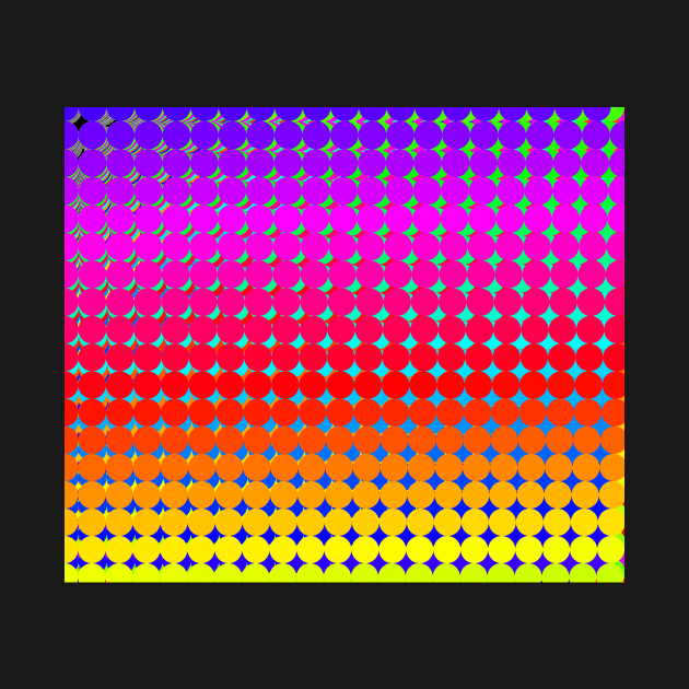 Rainbow Polka dots 007 by rupertrussell