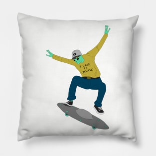 Alien Skater Pillow