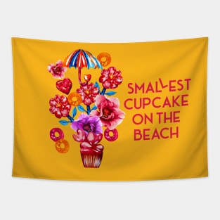 Smallest cupcake on the Beach Tapestry