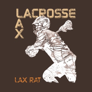 Lacrosse Player Lax Rat T-Shirt