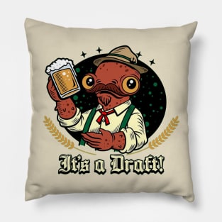 It's A Draft Funny Fan Art Pillow