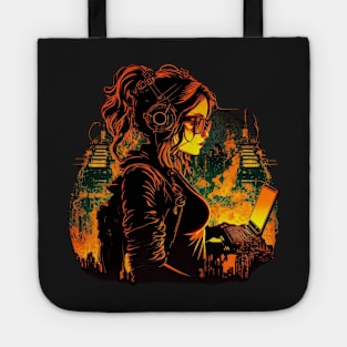 Steampunk Coder - 3 - A fusion of old and new technology Tote