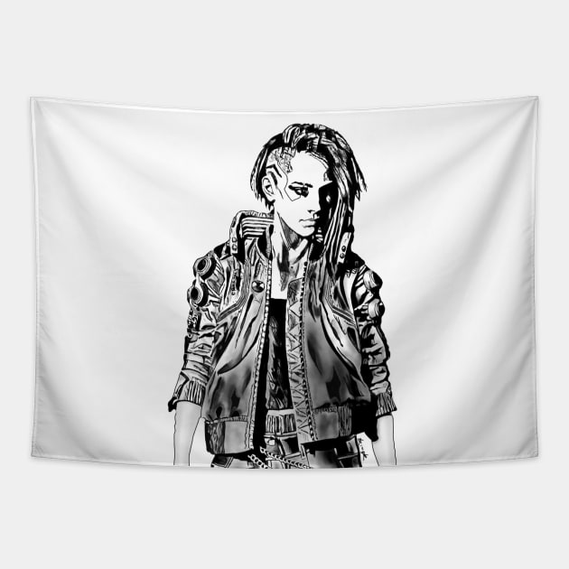 Female V Tapestry by KingK Design