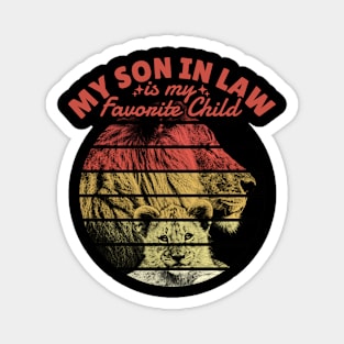 My Son In Law Is My Favorite Child Funny Family Humor Retro Magnet