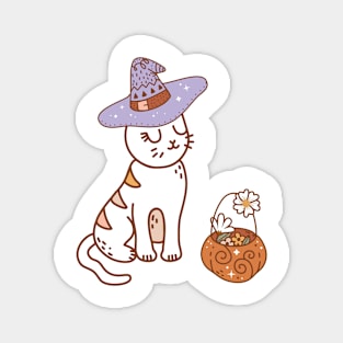 Witchy Kitty Magnet