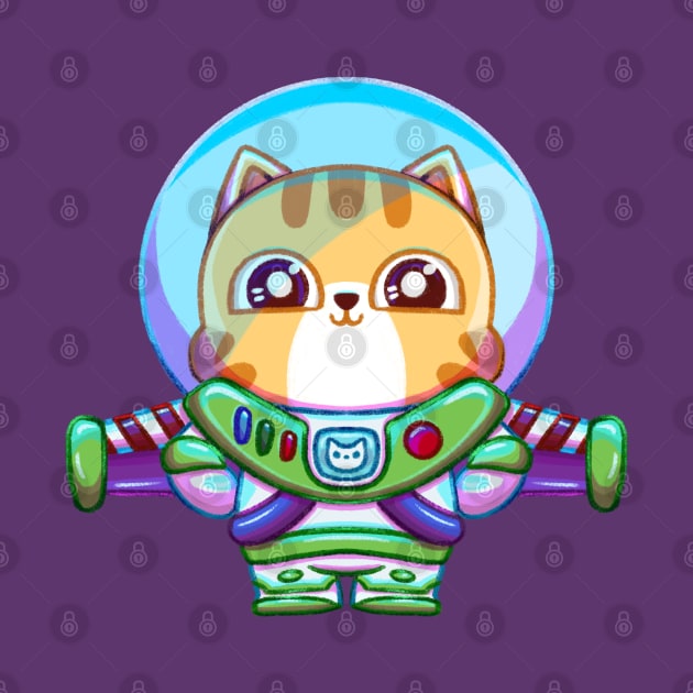 Space Ranger Astronaut Kitty Cat by Sardoodles