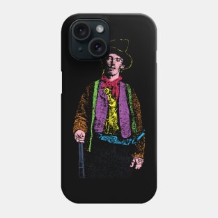 Billy the Kid Retro 80s Style Billy the Kid Western Outlaw Cowboy Phone Case