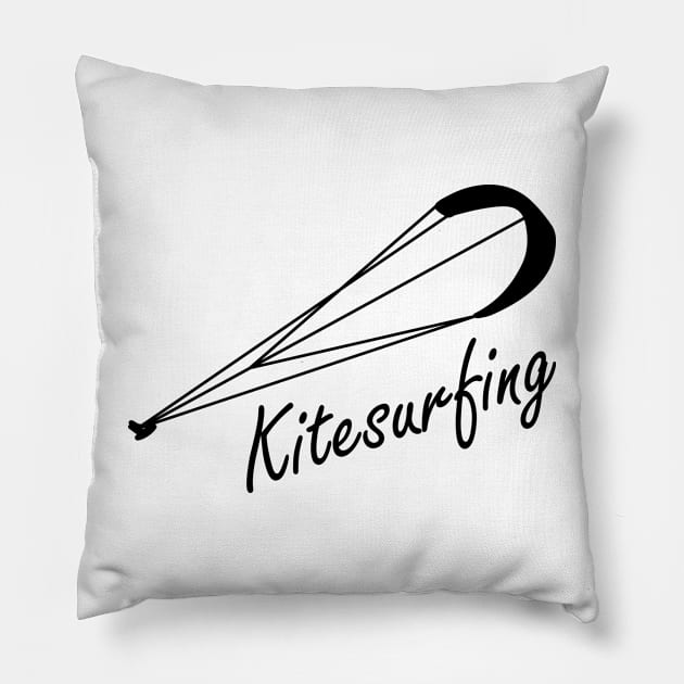 Kitesurfing Pillow by KC Happy Shop