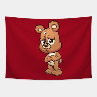 Shy Teddy Bear Tapestry