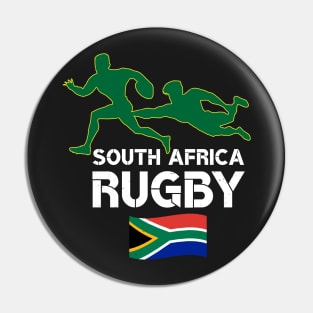 South Africa Flag Rugby Pin