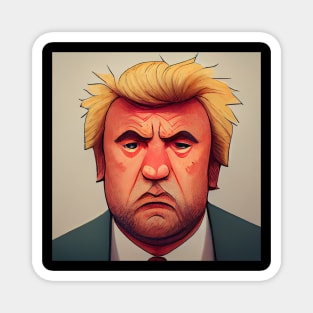 Donald Trump | President Portrait | Comics Style Magnet