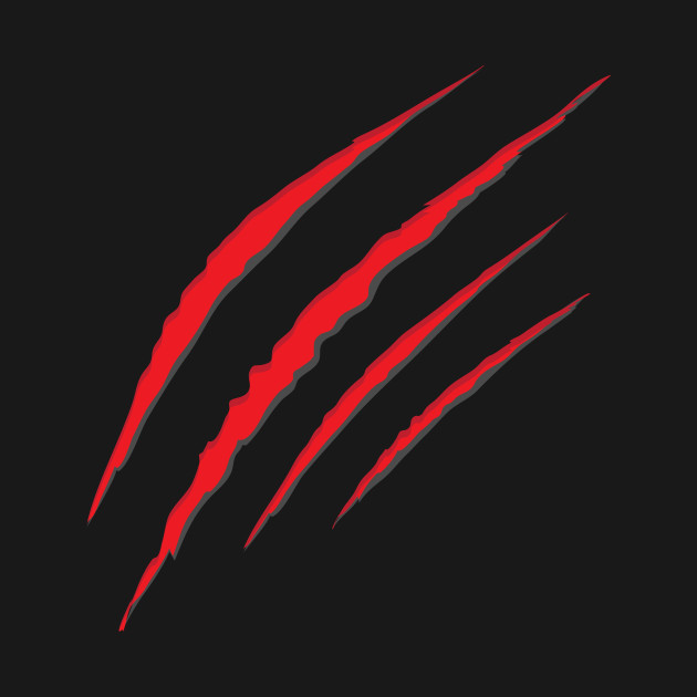 Red claw marks Claw Marks TShirt TeePublic