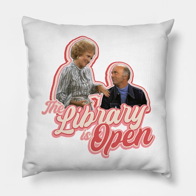 The WJM Library Is Open! Pillow by brettwhite