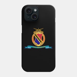 1st Infantry Regiment  w Br - Ribbon Phone Case