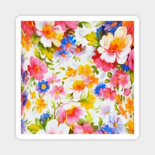 Floral festival with Spring flowers Magnet