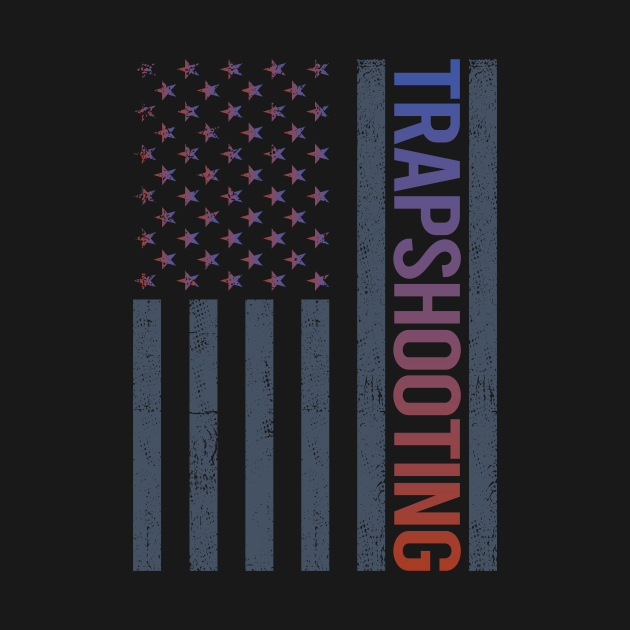 American Flag Trapshooting Trap Shooting Clay Target Shooting Trapshooting TShirt TeePublic