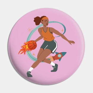 Blazing Hoops Pin