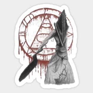 Pyramid Head (Red Pyramid Thing) Sticker for Sale by Design-By-Dan