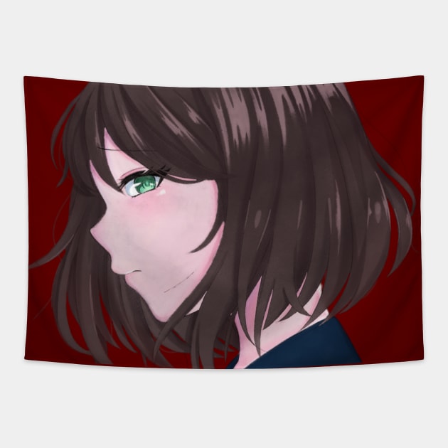 Anime Yandere Girl Tapestry by HypoChan