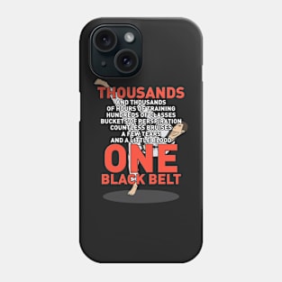 One Black Belt Martial Arts Trainer Student Coach Gift II Phone Case