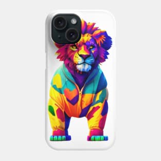 colorful lion Phone Case