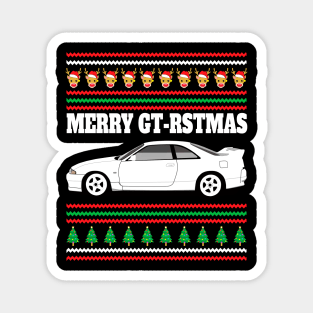 Nissan Skyline GT-R R33 Merry Gt-rstmas Magnet