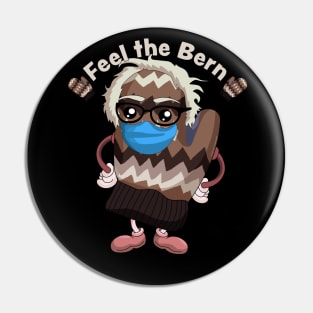 Bernie Sanders Knitted Mitten Feel The Bern Pin