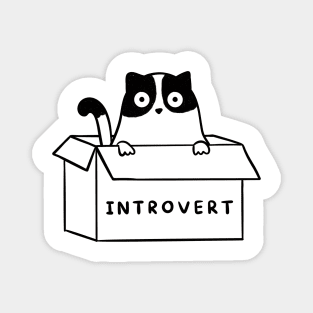 CAT INTROVERT Magnet