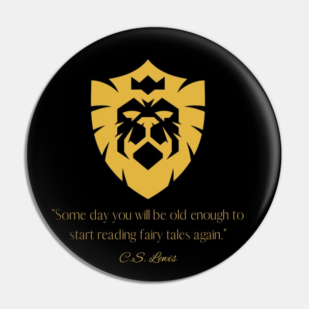 C.S. Lewis Fairy Tales Pin by MultiversiTee