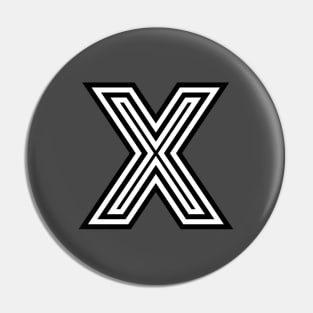Letter X Pin