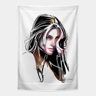 Portrait Girl Tapestry