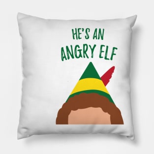 Buddy the Elf Inspired Quote He's an Angry Elf Pillow