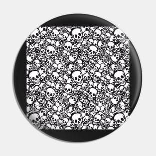 Abstract skull pattern Pin