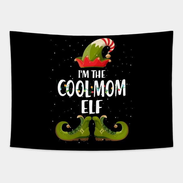 Im The Cool Mom Elf Christmas Tapestry by intelus