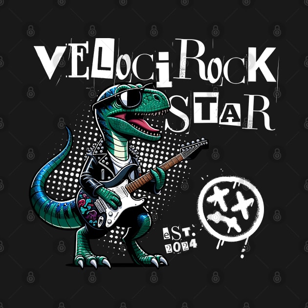 Veloci Rock Star Dinosaur Rockstar by Marveloso