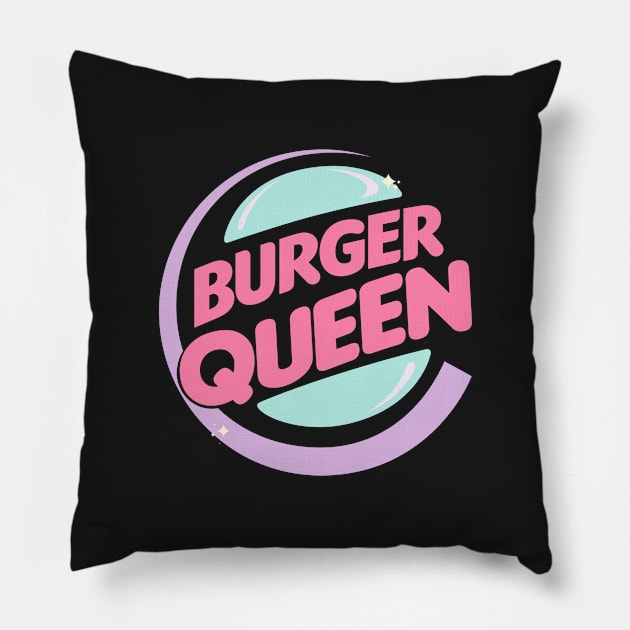 Burger Queen Pillow by CalamityQueen